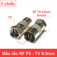 1 chiếc – Đầu đổi jack ăng ten TV F5 đực ra RF cái – Rắc chuyển cho cáp angten TV F5 sang RF