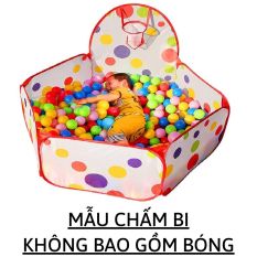 Nhà bóng vải cỡ Lớn 120cm KÈM 25 BÓNG Nhà Lều chơi banh công chúa gấp gọn cho trẻ em bé nha leu bong