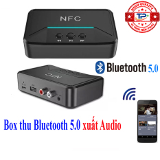 Bộ thu nhận âm thanh Bluetooth 5.0 NFC BT200 Music Audio Receiver biến Loa, Amply thường thành có bluetooth chuyên nghiệp .