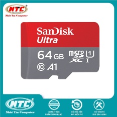 Thẻ nhớ MicroSDXC SanDisk Ultra A1 64GB Class 10 U1 100MB/s – Không Box (Đỏ) – Nhất Tín Computer