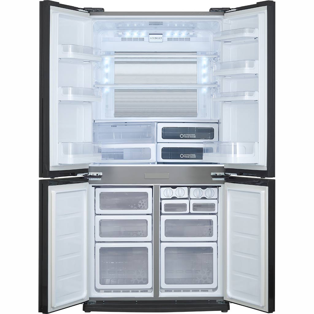 [Giao tại HCM] Tủ lạnh Sharp Inverter 678 lít SJ-FX680V-WH - Ngăn làm lạnh kép Hybrid cooling - Làm đá...