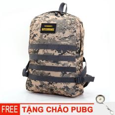 Balo Game 3PUBG/Balo Phượt Người Lính siêu bền Tặng móc khóa chảo PUBG (size – 40* 30* 10 cm)