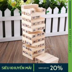 Bộ Đồ Chơi Rút Gỗ Wiss Toy 54 Thanh (5cm x 5cm x 165cm) Kèm 4 Con Xúc Xắc Cho Cả Trẻ Em Và Người Lớn.