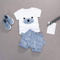 Bộ quần áo mẫu gấu con baby – Chất cotton