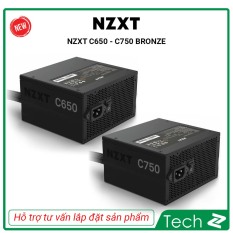 Nguồn NZXT C650W – C750W 80 Plus Bronze Semi Modular