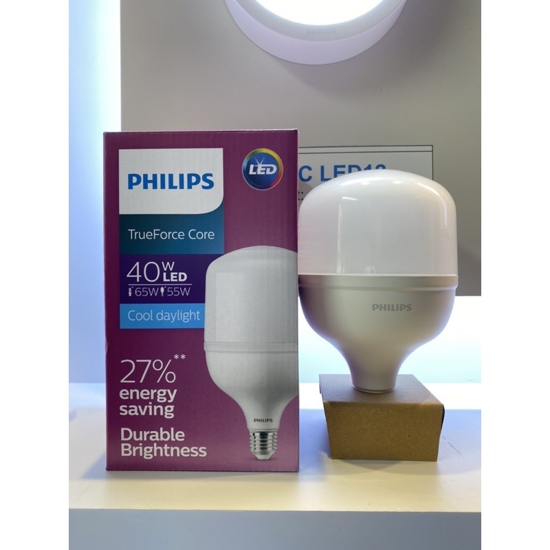 Bóng đèn Philips LED TForce core 40W HB E27- Ánh sáng trắng/ Ánh sáng vàng