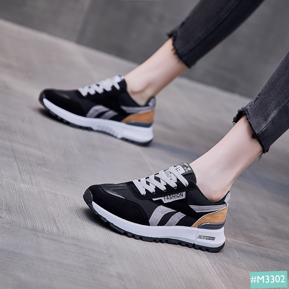 Giày Thể Thao Sneaker Cặp Đôi Nam Nữ MINSU Classic M3302, Giày Bata Hàn Quốc Nam Nữ Mix Đồ Đi...