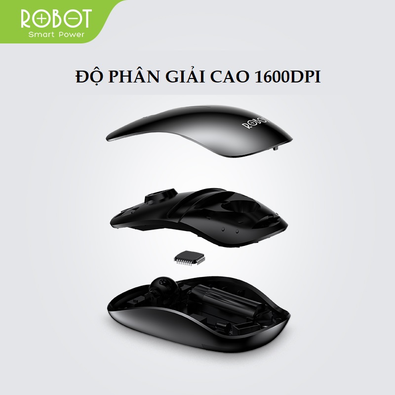 Combo Bàn Phím Và Chuột Không Dây ROBOT KM3000 Kết Nối USB Chuột Tĩnh Âm Thiết Kế Văn Phòng Kiểu...