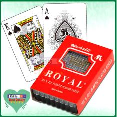 Bài 52 Lá Nhựa – Bộ Bài Tây Nhựa Dòng Cao Cấp Loại Xịn Đài Loan ROYAL 100% Plastic Dùng Được Trong Nhiều Trò Chơi – Màu Ngẫu Nhiên