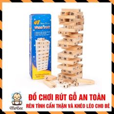 Bộ đồ chơi rút gỗ thông minh Wish Toy cho bé ( 48 thanh) SHOPMEBEE