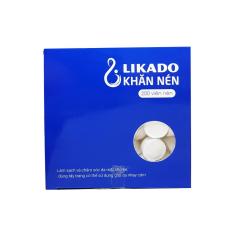 Khăn nén likado dạng viên 200 viên trần