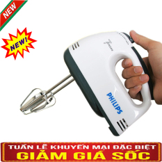Máy Đánh Trứng Mini Cầm Tay/Để Bàn Philips,7 Cấp Tốc Độ 180W – Tiện dụng cho các bà Mẹ đánh trứng, làm bột,làm kem Tiện dụng cho chị em phụ nữ gia đình- Bảo Hành 1 đổi 1 toàn quốc.