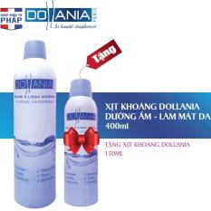 Xịt khoáng DOLLANIA Mineral Waterspray 400ML tặng 1 xịt khoáng 150ML cùng loại