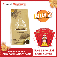 [MUA 2 TẶNG 5 BAO LÌ XÌ] Cà phê bột 100% nguyên chất Light coffee loại Đặc biệt , vị đậm , đắng , mạnh , không tẩm ướp hương liệu – Gói 500g