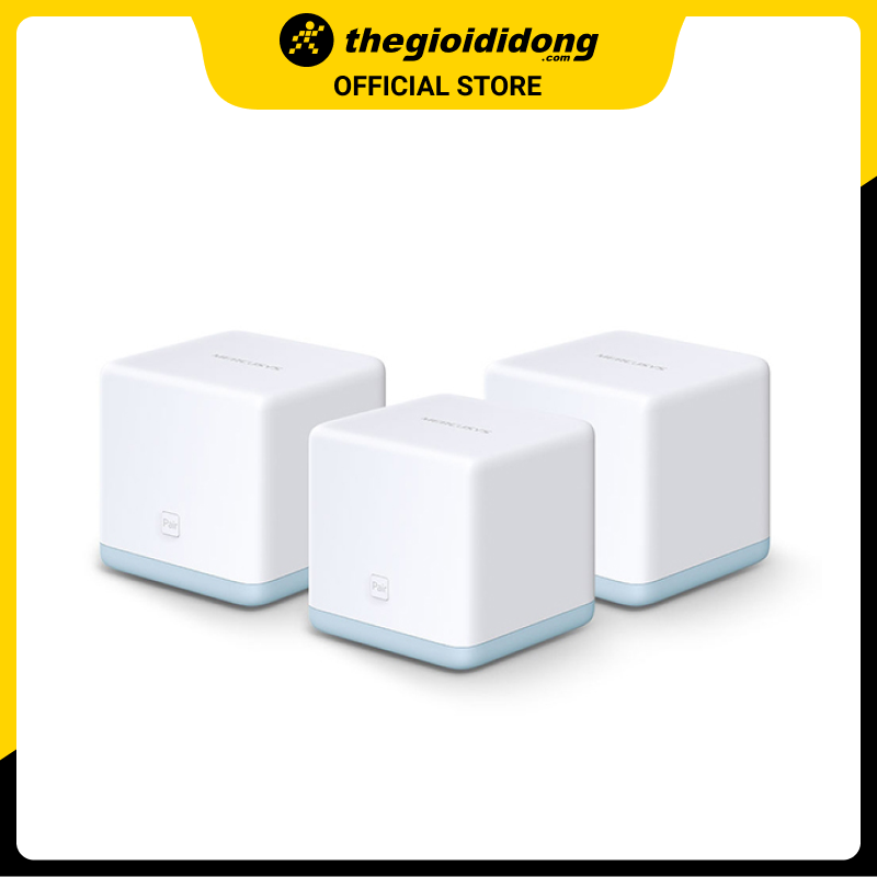 Router Wifi Mesh 3 Pack AC1200 Mercusys Halo S12 Trắng
