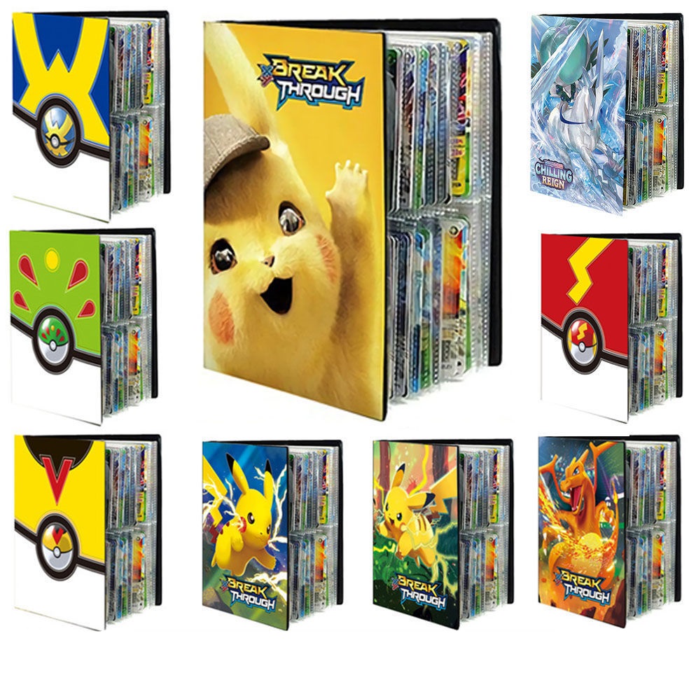 [Giao hàng nhanh từ Việt Nam] 240 Thẻ Pokemon Album Bộ sưu tập sách Người giữ bộ sưu tập sách...