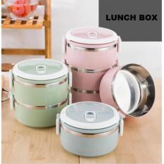 HỘP ĐỰNG CƠM ( CÀ MEN ) 3 TẦNG INOX BẰNG LÚA MẠCH AN TOÀN SỨC KHỎE LOẠI TỐT – GIỮ NHIỆT 8-12 TIẾNG