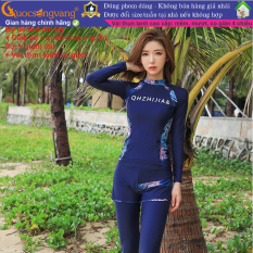 Bộ đồ bơi chống gió bộ đồ đi biển nữ dài 4 món GLSWIM068 Cuocsongvang