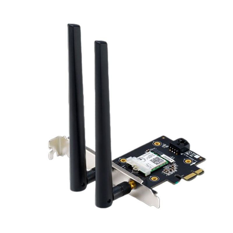 Card Mạng Wifi Asus PCE-AX3000 PCI-e a/b/g/n/ax3000 2.4GHz/5GHz 2402Mbps+574Mbps (Bulk) New 100% - Hàng Chính Hãng