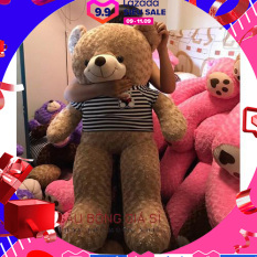 Gấu bông Teddy khổ vải 1m2 màu Sữa chất Iiệu bên trong gấu 100% gòn, không độn mút, vải