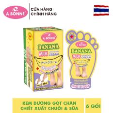 Kem Dưỡng Gót Chân A Bonne Chiết Xuất Từ Chuối Và Sữa (6 Gói x 15g)