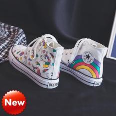GIÀY SNEAKER CỔ CAO IN HÌNH MÁ CẦU VỒNG SIÊU HOT SIÊU CHẤT 161