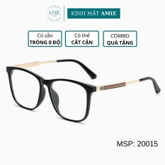 Mắt kính cận nam nữ AMIE Eyewear gọng kính vuông chất liệu nhựa kim loại kiểu dáng thời trang 20015