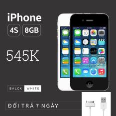 Điện thoại chính hãng Apple giá rẻ IPHONE 4S – 8GB phiên bản quốc tế – Bao đổi trả (Màu ngẫu nhiên trắng/đen)
