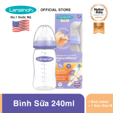 Bình sữa Lansinoh 240ml (M)