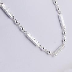 Dây chuyền/ Vòng cổ nam ống trúc bạc Thái S925 khắc rồng tinh tế