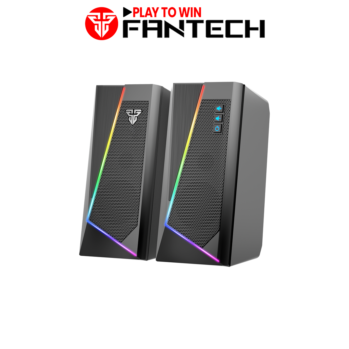 Loa Vi TÍnh Gaming Fantech GS204 RUMBLE LED RGB 7 Chế Độ Hỗ Trợ Kết Nối Bluetooth 5.0 Và AUX 3.5mm – Hãng Phân Phối Chính Thức