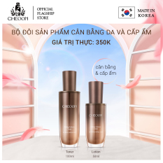 Bộ sản phẩm chăm sóc da, cân bằng độ ẩm, xóa bỏ nếp nhăn, cho làn da trắng mềm mịn, đều màu, chiết xuất từ thiên nhiên CHEOON- Tinh chất cân bằng da Refining Radiance Toner 100ml+Chất dưỡng ẩm Lotion 50ml