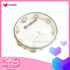 Trống lắc tay – trống gõ bo – Tambourine Yamaha MT6-102T (Trắng trong) – HappyLive Shop