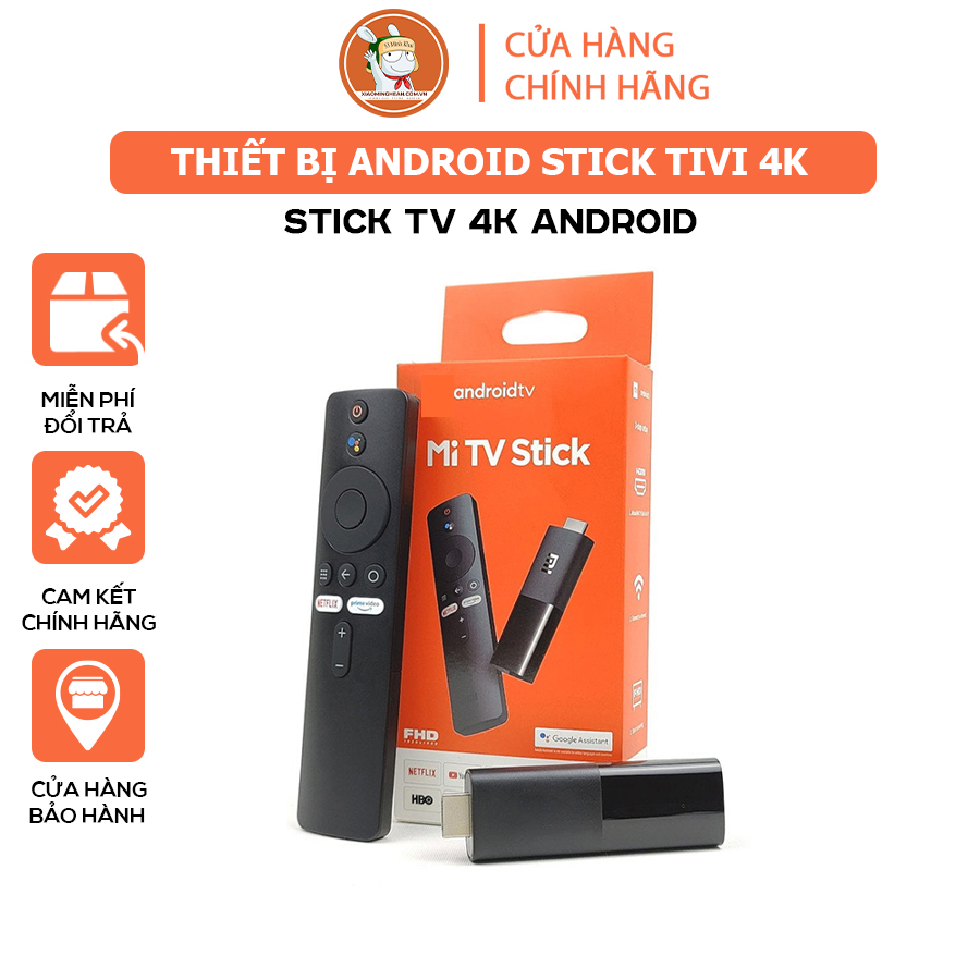 Đầu android Stick TV 4K Xiaomi (Bản Quốc tế) – Đầu Android cho TV biến tv thường thành tv thông minh