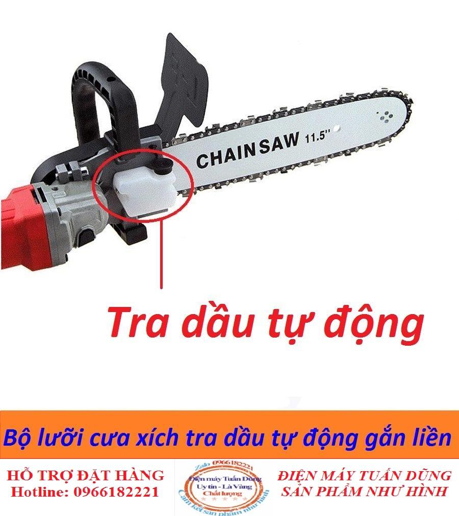 Lưỡi cưa xích luoi cua xich gan may mai Loại xịn - Loại 1 - có tra dầu tự động