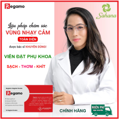 [NHẬP KHẨU CHÍNH HÃNG] Viên đặt phụ khoa regamo chính hãng 2020,Sahana Beauty,viên đặt Regamo làm hồng,se khít,khử mùi ,tạo hương thơm tự nhiên cô bé,nhập khẩu chính hãng