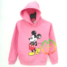 [26kg-55kg] Áo Hoodie ấm áp vải cực chất hàng Cambodia xuất xịn cho bé màu hồng đậm Mickey