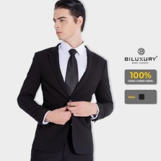 BILUXURY – Áo vest nam blazer Biluxury form slimfit đứng dáng cao cấp 4AVBB001DEN lịch lãm thu hút