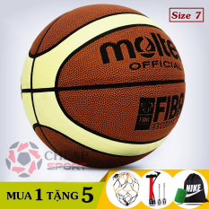 Quả Bóng Rổ Da MOLTEN, SPALDING Size 6 7 Phù Hợp Sân Bóng Rổ Ngoài Trời Outdoor & Indoor