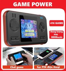 Máy chơi game cầm tay sup 416 kiêm sạc dự phòng – Đồ họa đẹp hơn máy game sup 400 in 1