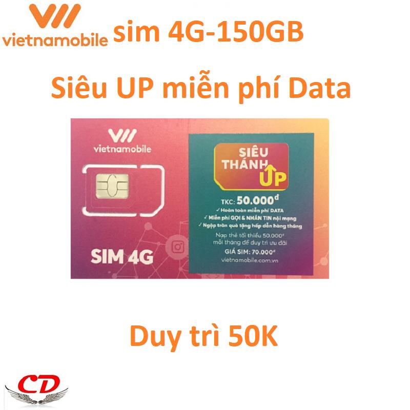 [HCM]Siêu thánh sim UP-4G VNMB miễn phí max data 180GB