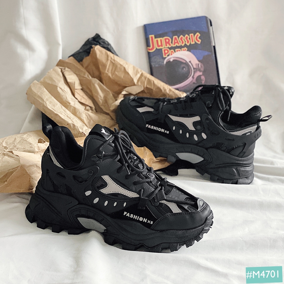 Giày Sneaker Chunky Phản Quang Nam MINSU RM11 M4701, Giày Thể Thao Nam Độn Đế Tăng Chiều Cao Hàn Quốc...