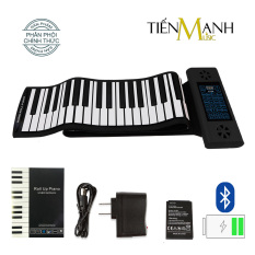 Đàn Piano Điện Konix PS61 – 61 phím cuộn mềm dẻo Flexible PS-61 – (Roll Up Piano – Pin sạc 170mAh – Midi Keyboard Controller)