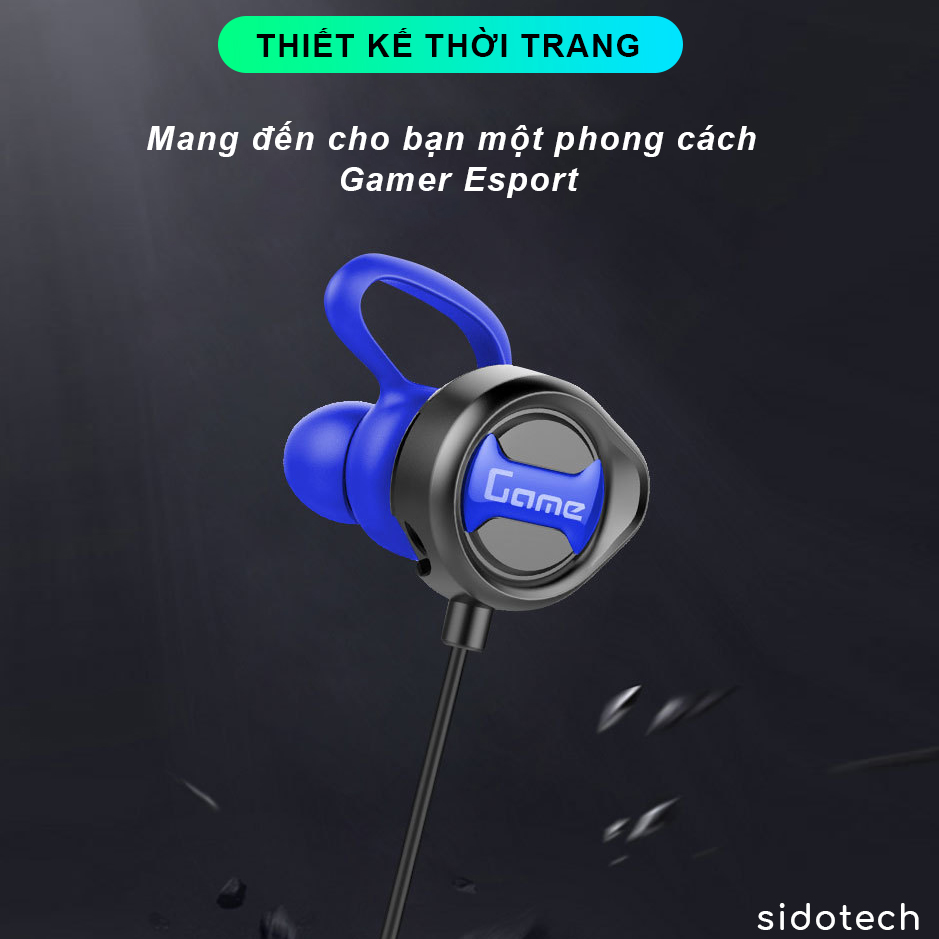 Tai nghe game thủ có dây chống ồn Sidotech G11 có mic 360 độ tích hợp chuyên dụng chơi game...