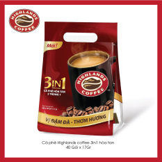 Cà phê hòa tan 3in1 Highlands Coffee (40 gói x 17g)