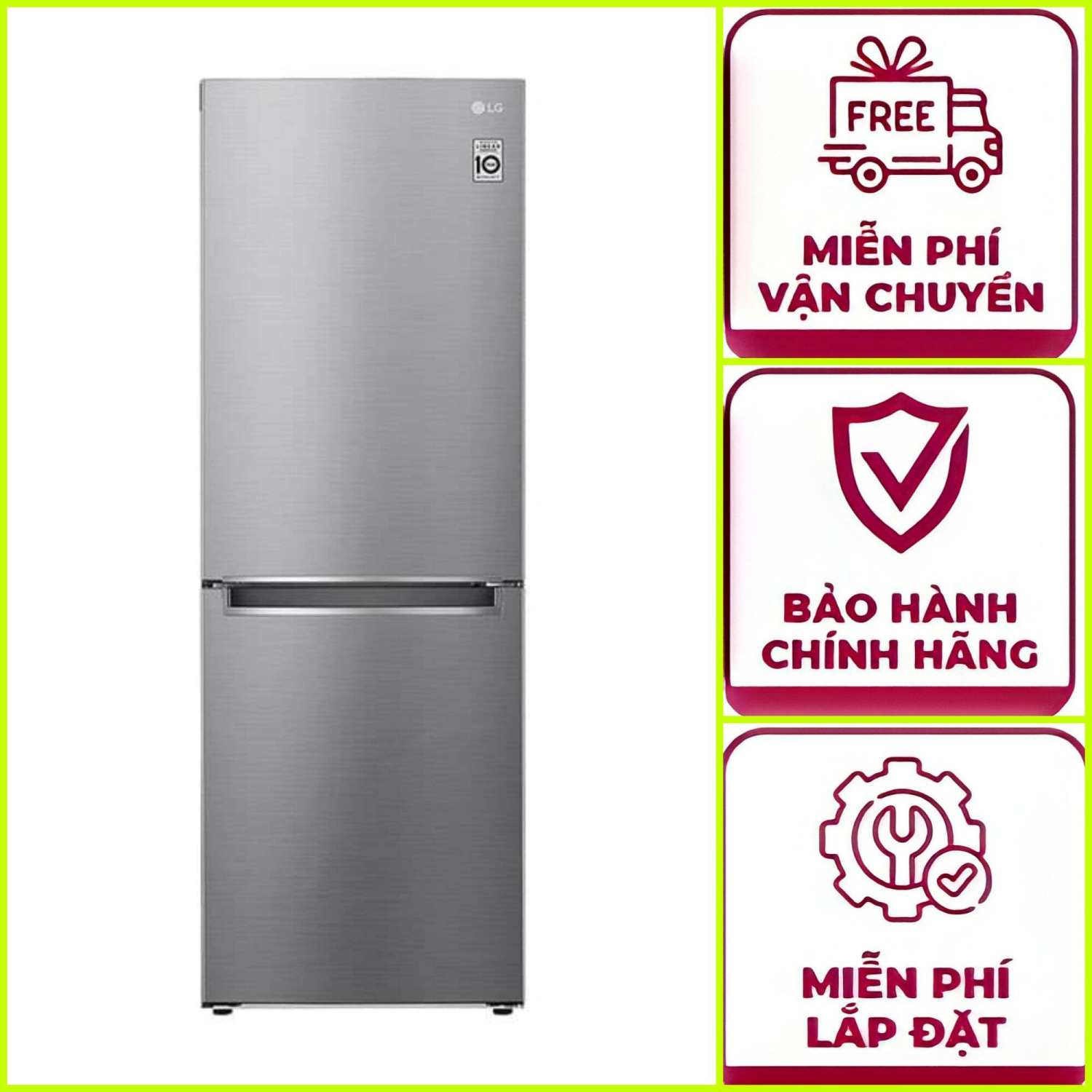 Tủ lạnh LG GR-B305PS  Tủ lạnh LG Inverter 305 lít GR-B305PS 