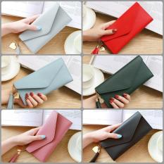 Ví Nữ Dài Cầm Tay Ví Nữ Ví Đựng Tiền Thẻ Kiểu Dáng Bao Thư Dây Móc Tua Rua Trái Tim BB0903