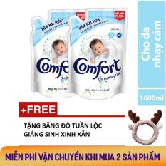 Combo 2 túi comfort da nhạy cảm 1.6L tặng băng đô tuần lộc Giáng Sinh xinh xắn