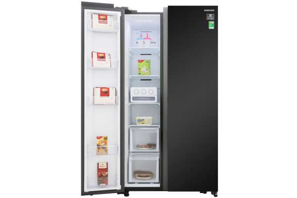 Tủ lạnh Samsung Inverter 655 lít RS62R5001B4/SV, Làm lạnh vòm Bảo hành 24 tháng, Hàng chính hãng