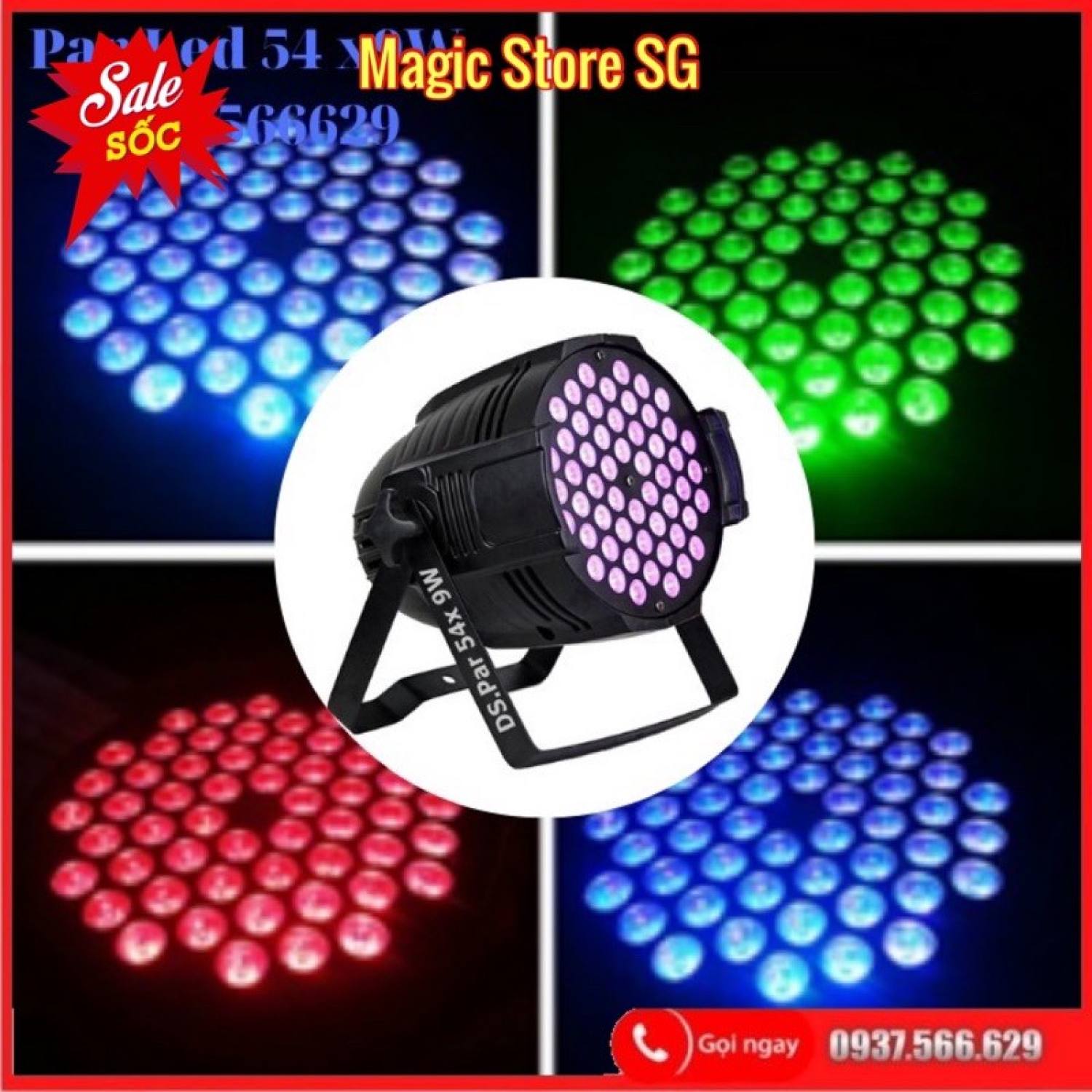 Đèn Par Led 54 Bóng 3in1 x 9W Chiếu Full Màu Dùng Cho Sân Khấu Chuyên Nghiệp - Magic Store...